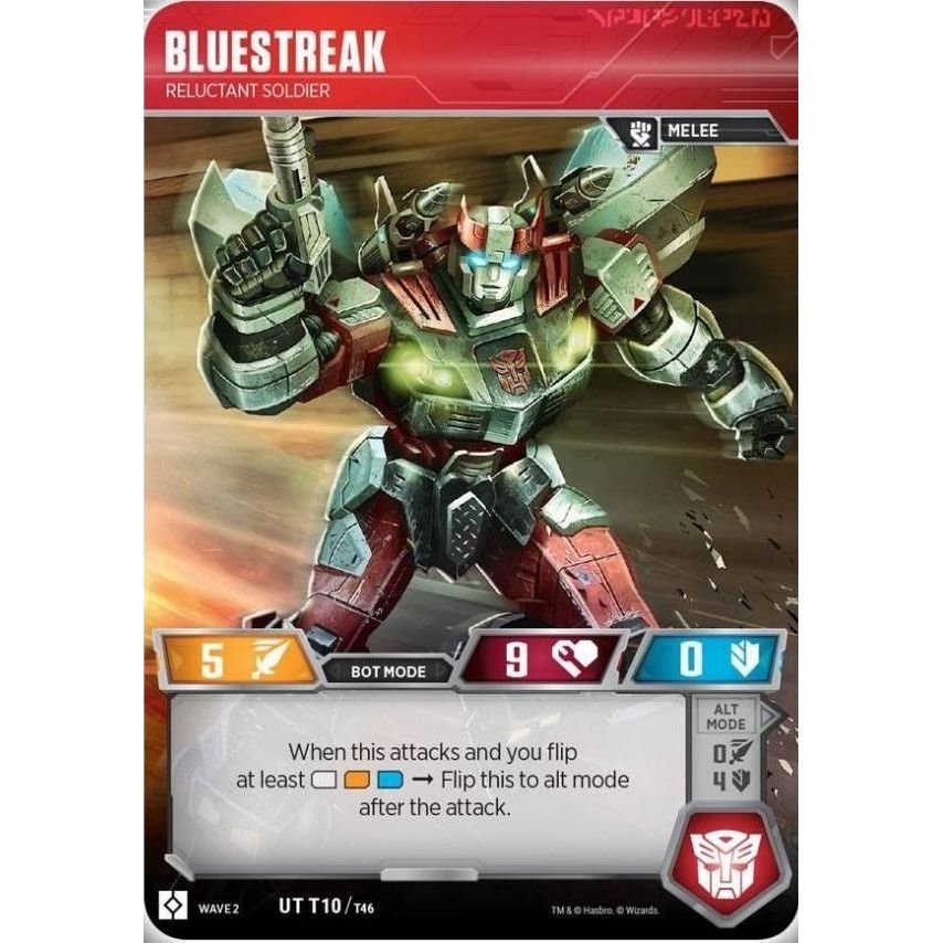 Image for Bluestreak - Reluctant Soldier (10) (TRW2) - Transformers TCG