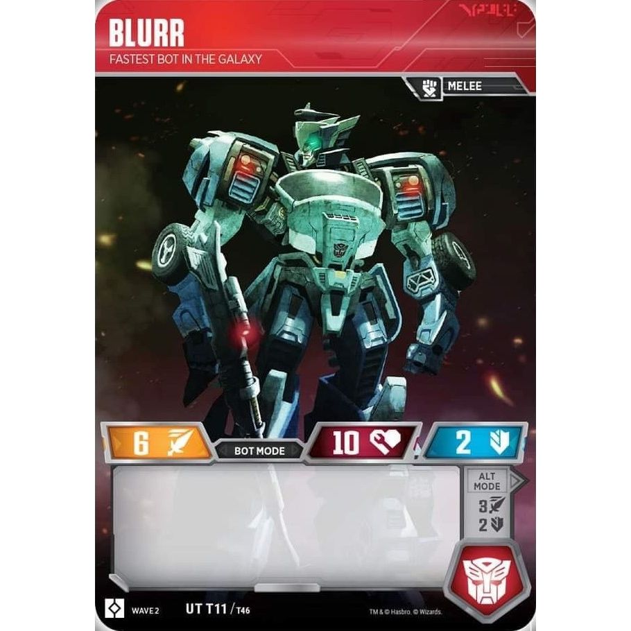 Image for Blurr - Fastest Bot in the Galaxy (11) (TRW2) - Transformers TCG