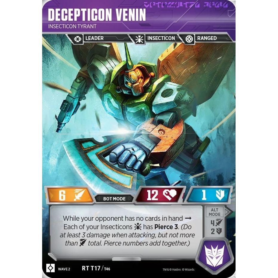 Image for Decepticon Venin - Insecticon Tyrant (17) (TRW2) - Transformers TCG