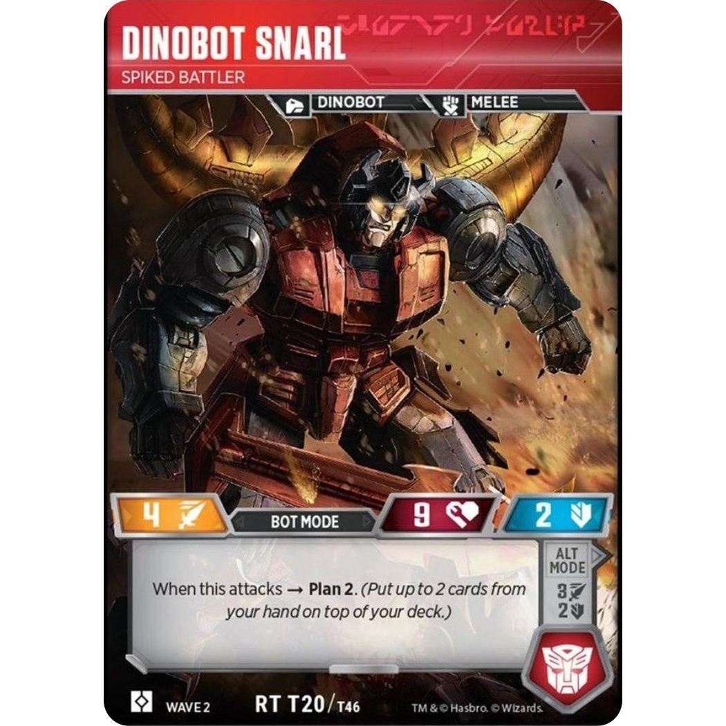 Image for Dinobot Snarl - Spiked Battler (20) (TRW2) - Transformers TCG