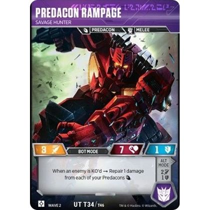 Image for Predacon Rampage - Savage Hunter (34) (TRW2) - Transformers TCG