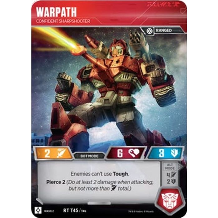 Image for Warpath - Confident Sharpshooter (45) (TRW2) - Transformers TCG