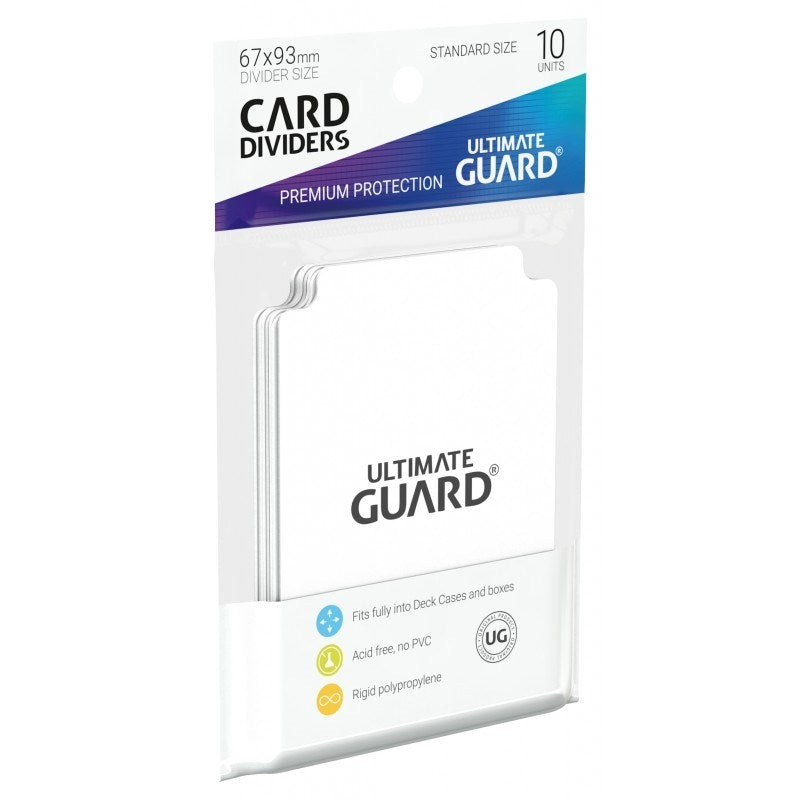 Image for Card Dividers Standard - White (10-Pack) - Collectible Storage