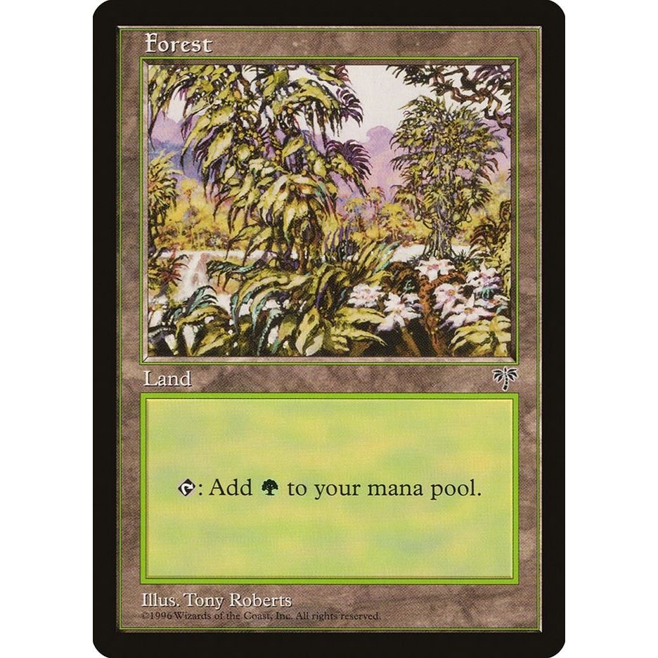 Image for Forest (White Flowers Right) (MIR) - Magic: The Gathering