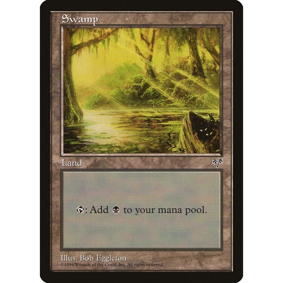 Image for Swamp (Eyes in Log) (MIR) - Magic: The Gathering