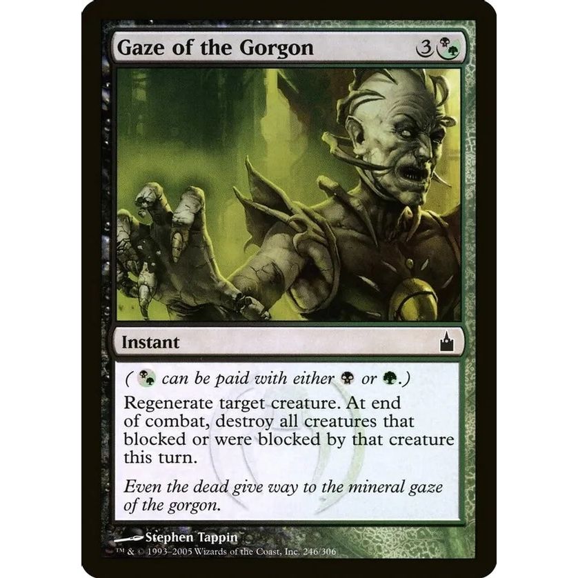 Image for Gaze of the Gorgon (Ravnica: City of Guilds) (246) (OVER) - Magic: The Gathering
