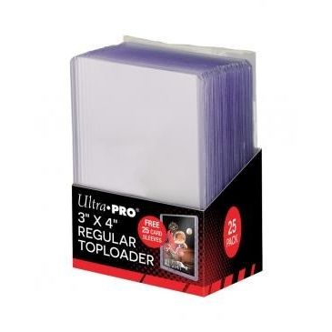 Image for 3" x 4" Clear Regular Toploader with Card Sleeves (25-Count) - Collectible Storage