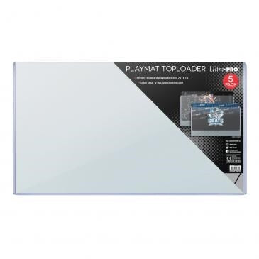 Image for 24" x 14" Clear Playmat Sized Toploader (5-Count) - Collectible Storage