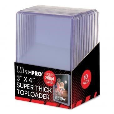 Image for 3" x 4" Super Thick 260PT Toploader (10-Count) - Collectible Storage