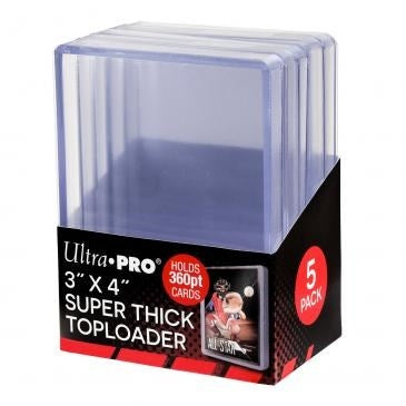 Image for 3" x 4" Super Thick 360PT Toploader (5-Count) - Collectible Storage