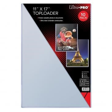 Image for 11" x 17" Clear Large Sized Toploader (10-Count) - Collectible Storage