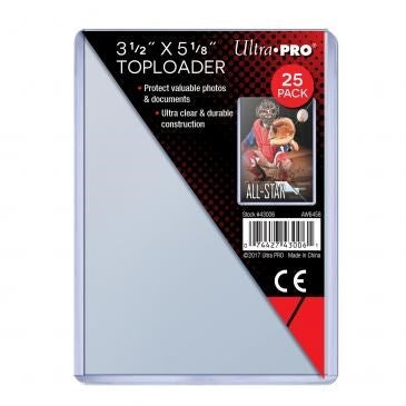 Image for 3.5" x 5.1" Clear Regular Toploader (25-Count) - Collectible Storage
