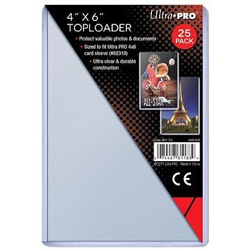 Image for 4" x 6" Clear Toploader (25-Count) - Collectible Storage