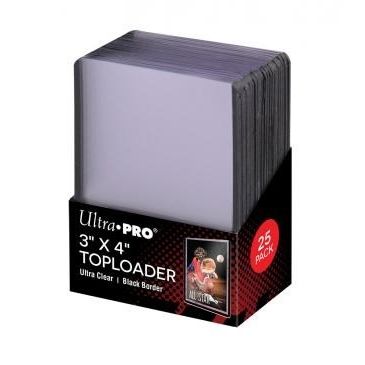 Image for 3" x 4" Black Border Toploader (25-Count) - Collectible Storage