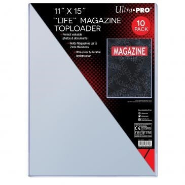 Image for 11" x 15" Clear Large "Life" Magazine Toploader (10-Count) - Collectible Storage