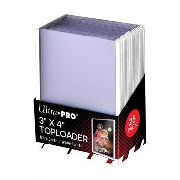 Image for 3" x 4" White Border Toploader (25-Count) - Collectible Storage