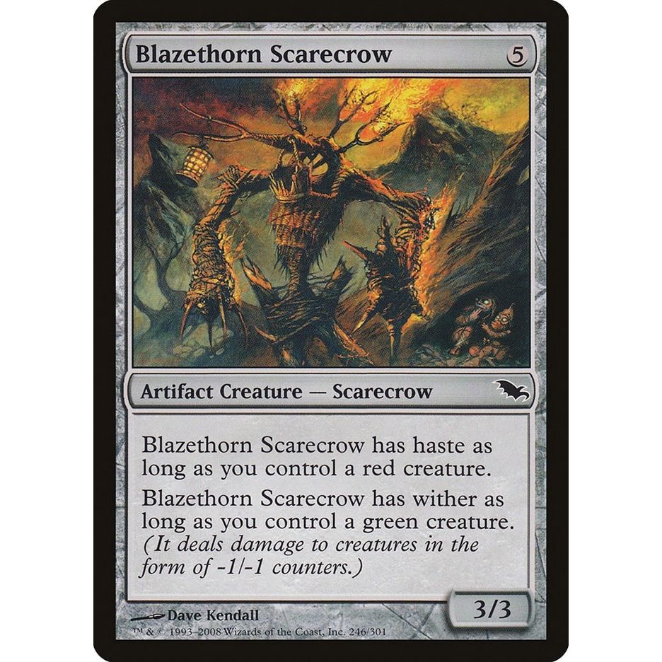 Image for Blazethorn Scarecrow (246) (SHM) - Magic: The Gathering