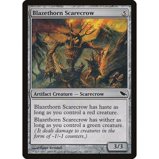 Image for Blazethorn Scarecrow (246) (SHM) - Magic: The Gathering