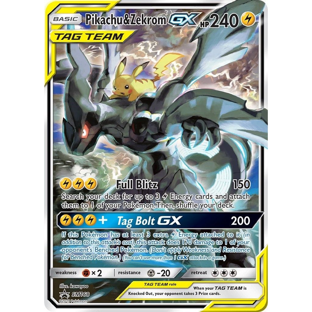 Image for Pikachu & Zekrom GX (SM168) (SMP) - Pokemon