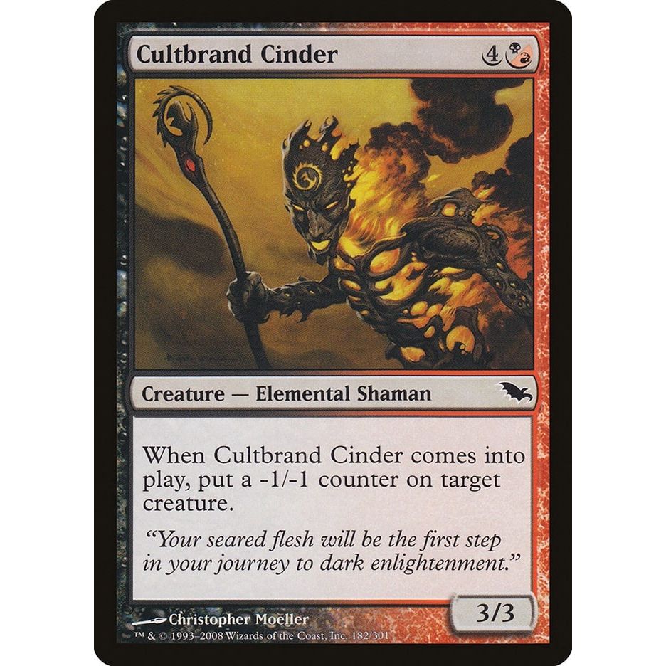 Image for Cultbrand Cinder (182) (SHM) - Magic: The Gathering