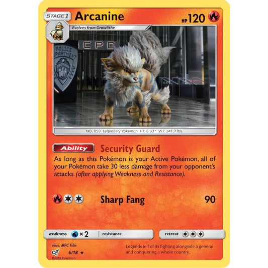 Image for Arcanine (6/18) (DEP) - Pokemon