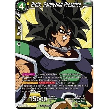 Image for Broly, Paralyzing Presence (Broly Pack Vol. 3) (P-111) (PR) - Dragon Ball Super: Masters