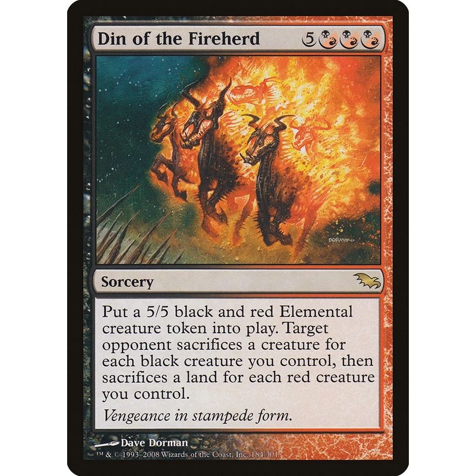 Image for Din of the Fireherd (184) (SHM) - Magic: The Gathering