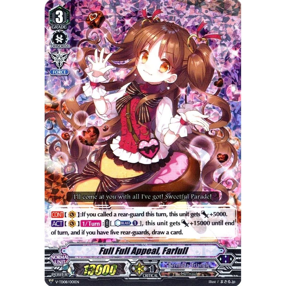 Image for Full Full Appeal, Farlull (RRR Foil) (V-TD08/001EN) (V-TD08) - Cardfight Vanguard