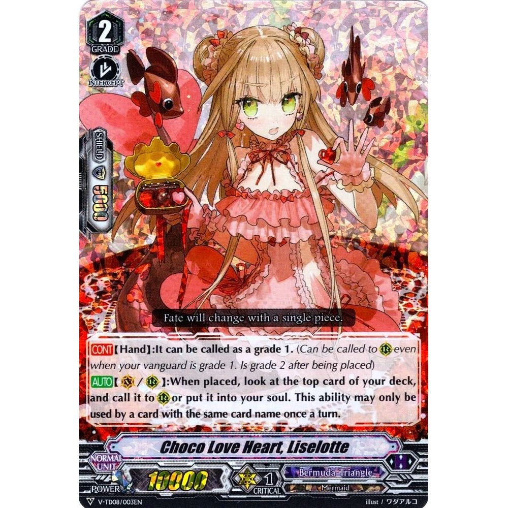 Image for Choco Love Heart, Liselotte (RRR Foil) (V-TD08/003EN) (V-TD08) - Cardfight Vanguard