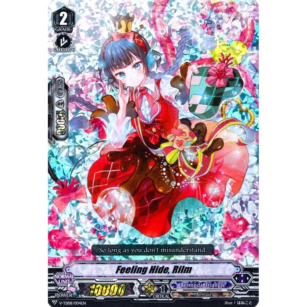Image for Feeling Hide, Rilm (RRR Foil) (V-TD08/004EN) (V-TD08) - Cardfight Vanguard