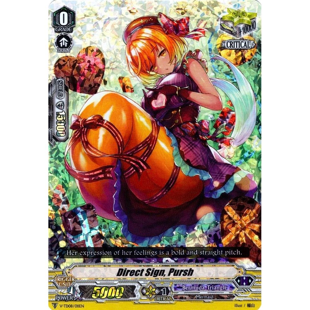 Image for Direct Sign, Pursh (RRR Foil) (V-TD08/011EN) (V-TD08) - Cardfight Vanguard