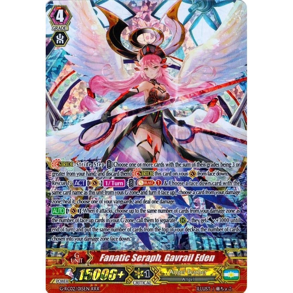 Image for Fanatic Seraph, Gavrail Eden (G-RC02/015EN) (G-RC02) - Cardfight Vanguard