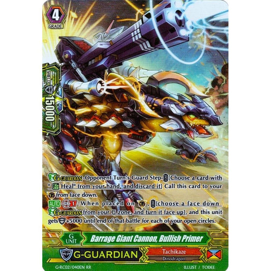 Image for Barrage Giant Cannon, Bullish Primer (G-RC02/040EN) (G-RC02) - Cardfight Vanguard