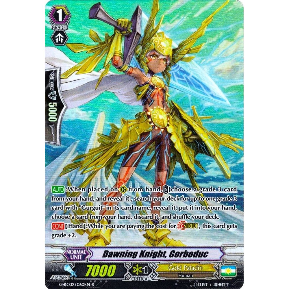 Image for Dawning Knight, Gorboduc (G-RC02/060EN) (G-RC02) - Cardfight Vanguard
