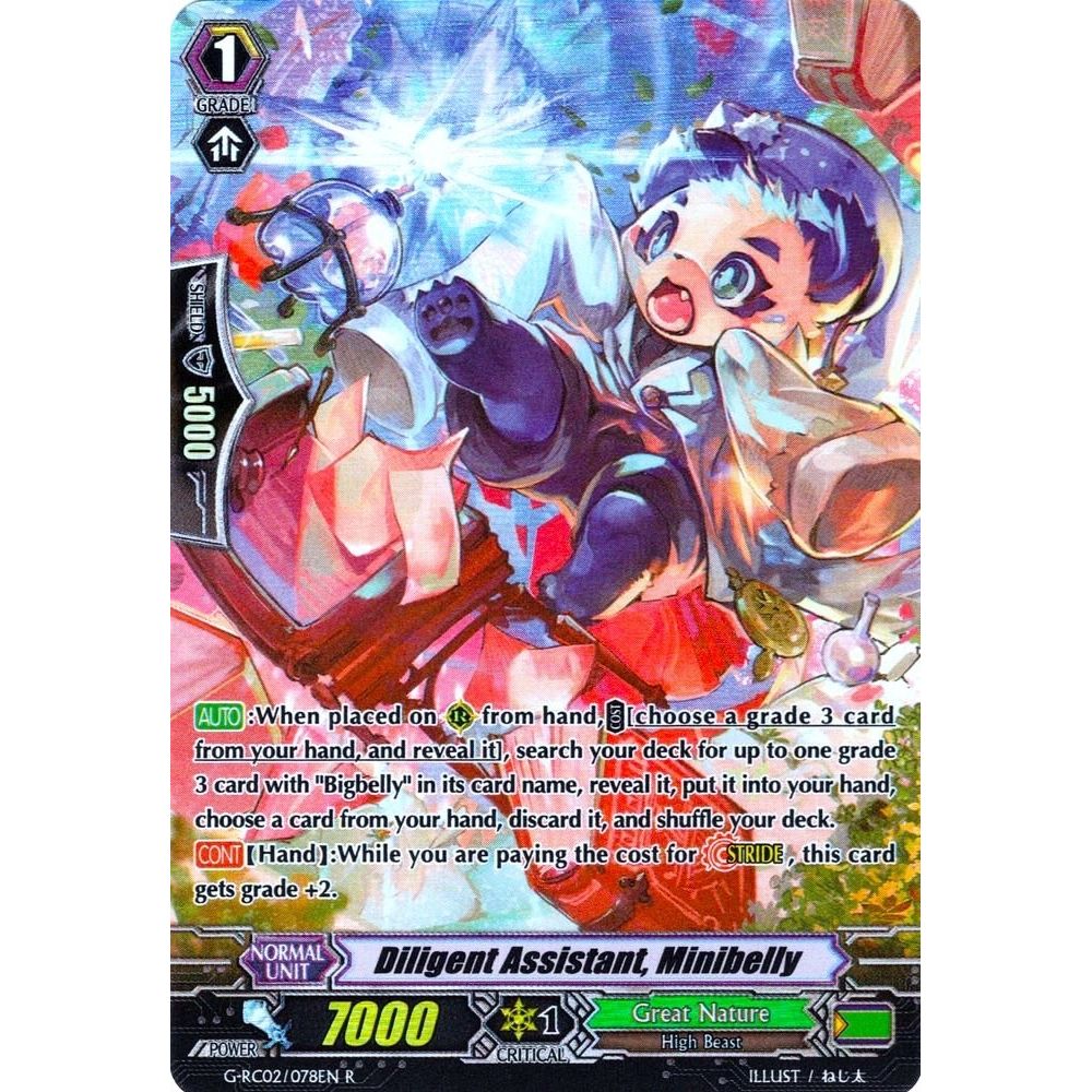 Image for Diligent Assistant, Minibelly (G-RC02/078EN) (G-RC02) - Cardfight Vanguard