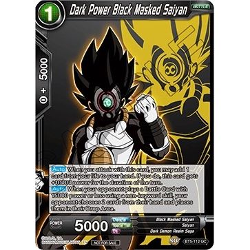 Image for Dark Power Black Masked Saiyan (Event Pack 3 - 2019) (BT5-112_PR) (PR) - Dragon Ball Super: Masters