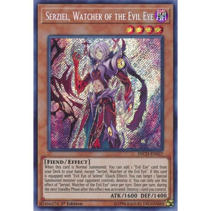 Image for Serziel, Watcher of the Evil Eye (INCH-EN027) (INCH) - YuGiOh