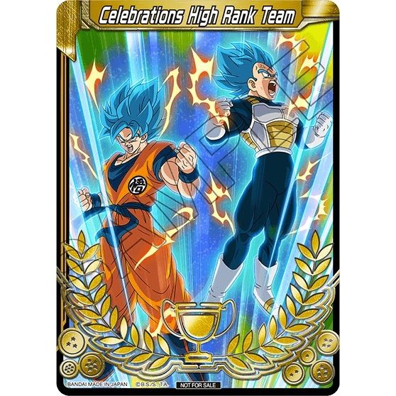 Image for Celebrations High Rank Team (Celebrations 2019 - Merit Card - Top 50) (TPR) - Dragon Ball Super: Masters