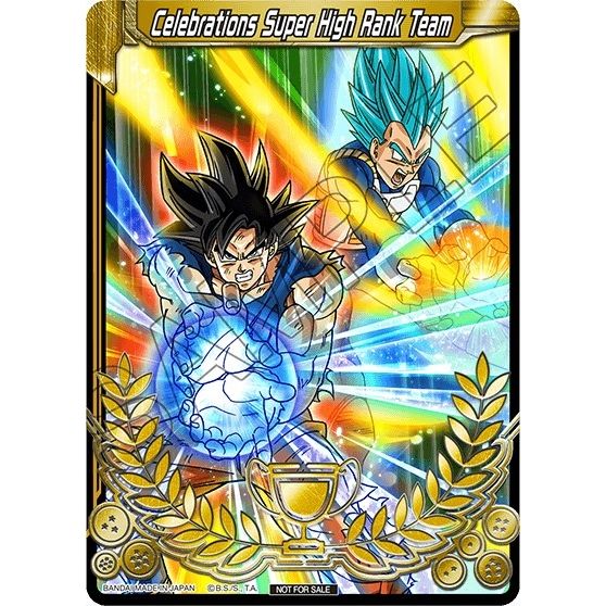 Image for Celebrations Super High Rank Team (Celebrations 2019 - Merit Card - Top 16) (TPR) - Dragon Ball Super: Masters