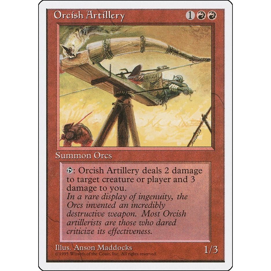 Image for Orcish Artillery (4ED) - Magic: The Gathering