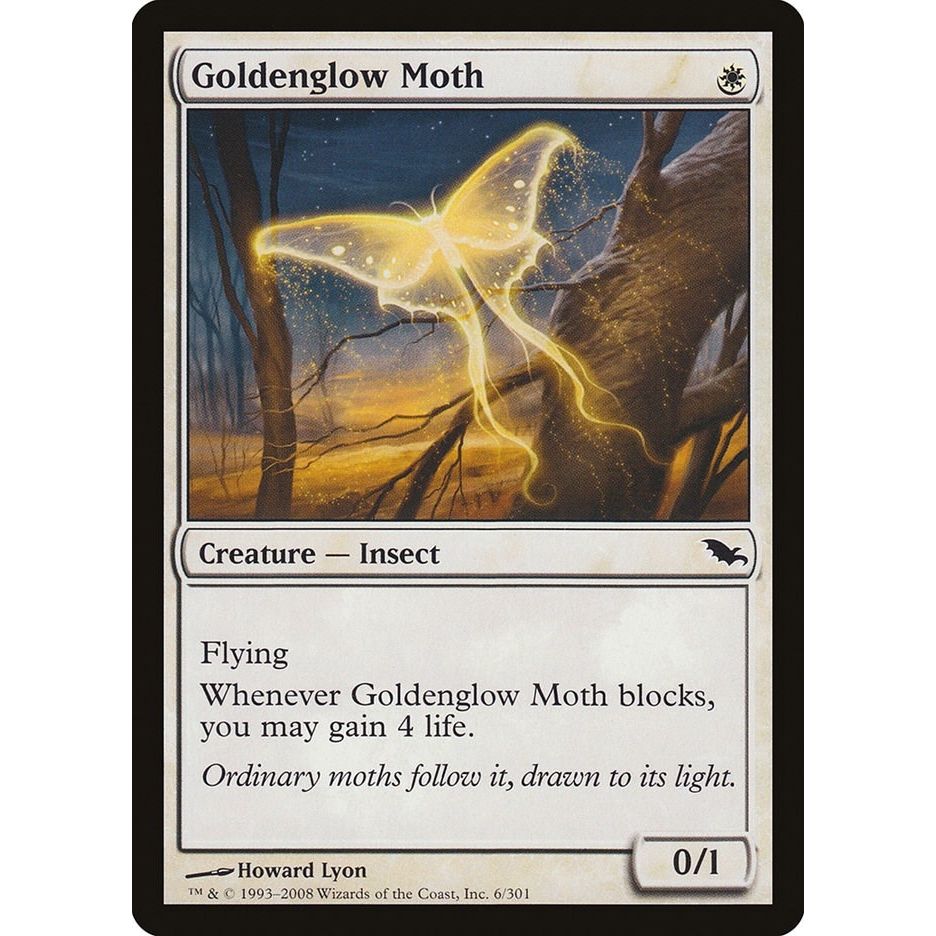 Image for Goldenglow Moth (6) (SHM) - Magic: The Gathering