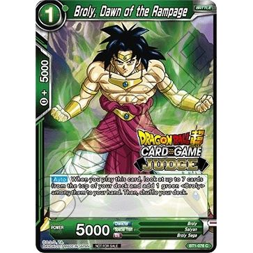 Image for Broly, Dawn of the Rampage (BT1-076) (JPR) - Dragon Ball Super: Masters