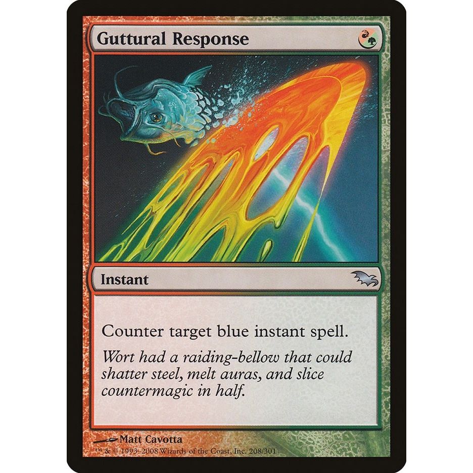 Image for Guttural Response (208) (SHM) - Magic: The Gathering