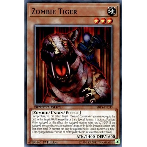 Image for Zombie Tiger (SBLS-EN033) (SBLS) - YuGiOh
