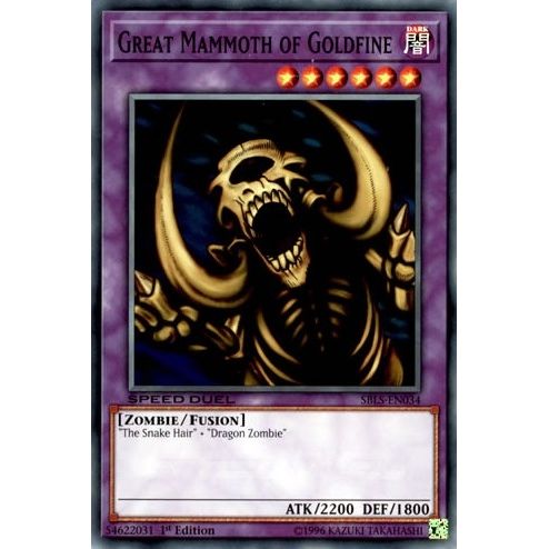 Image for Great Mammoth of Goldfine (SBLS-EN034) (SBLS) - YuGiOh
