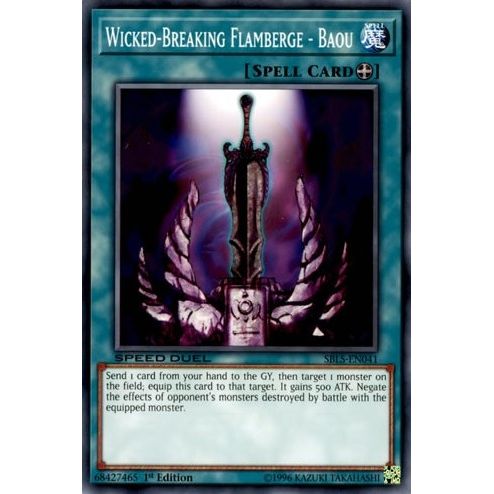 Image for Wicked-Breaking Flamberge - Baou (SBLS-EN041) (SBLS) - YuGiOh