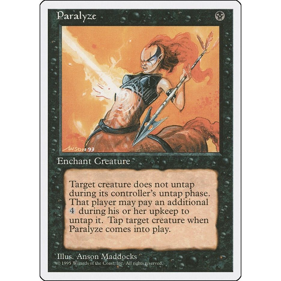 Image for Paralyze (4ED) - Magic: The Gathering
