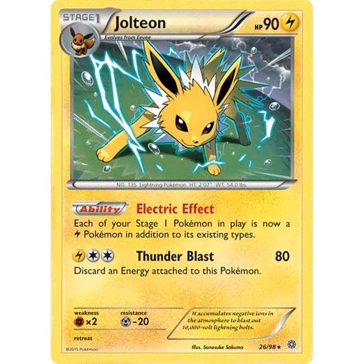 Image for Jolteon - 26/98 (Cosmos Holo) (026/098) (MCAP) - Pokemon