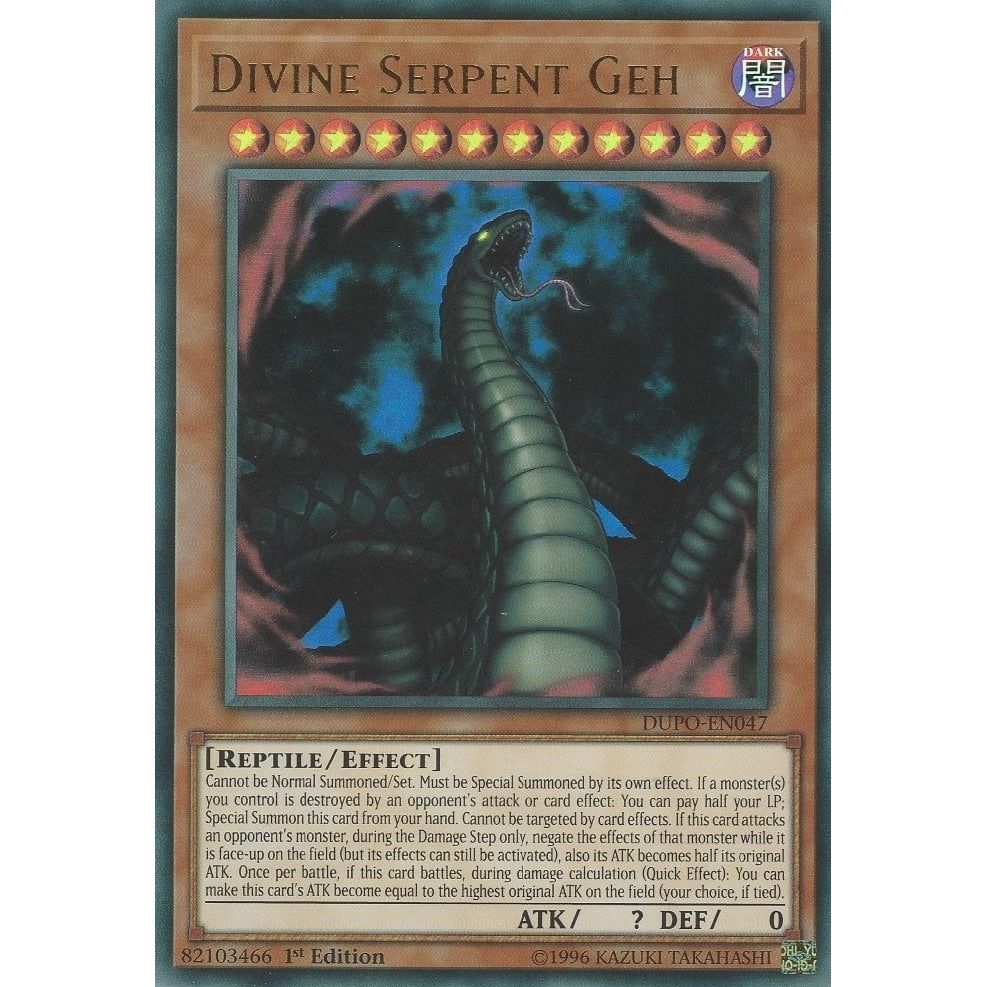 Image for Divine Serpent Geh (DUPO-EN047) (DUPO) - YuGiOh