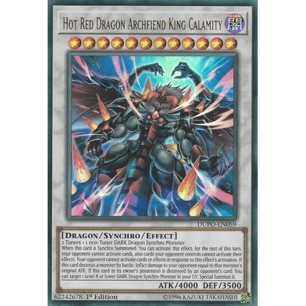 Image for Hot Red Dragon Archfiend King Calamity (DUPO-EN059) (DUPO) - YuGiOh